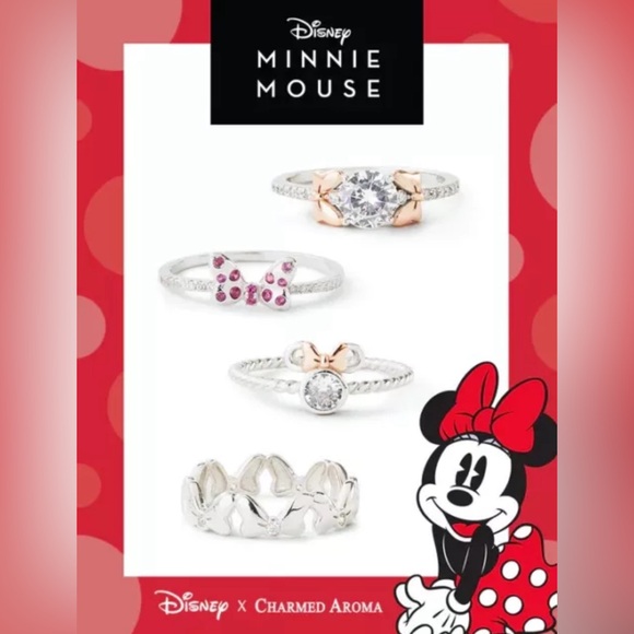 RARE Set Mickey and Minnie Mouse Charmed Aroma Candles with Size 8 Ring - Picture 7 of 8